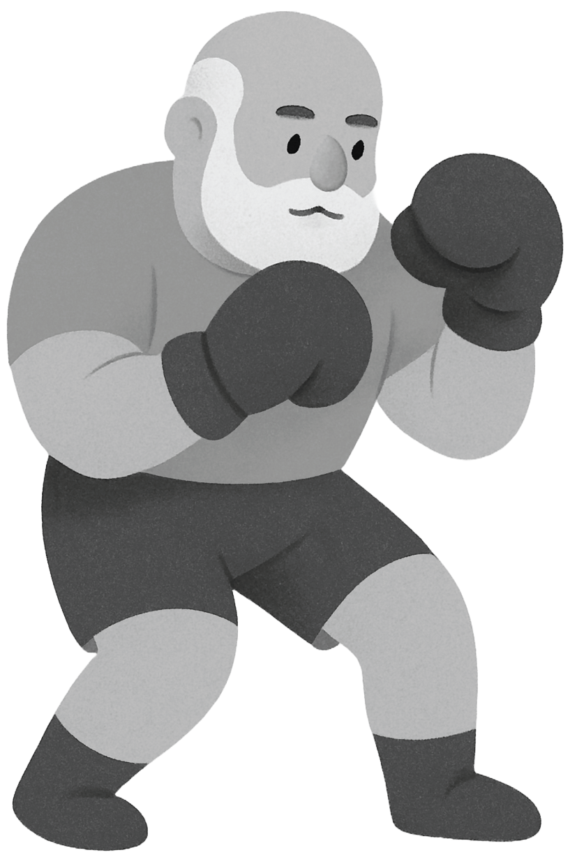 Illustration of a boxer