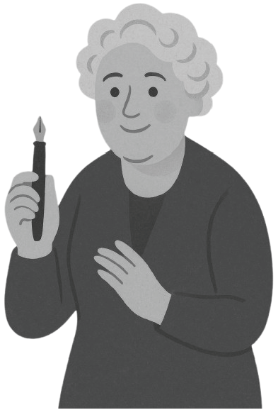 Illustration of an elderly person